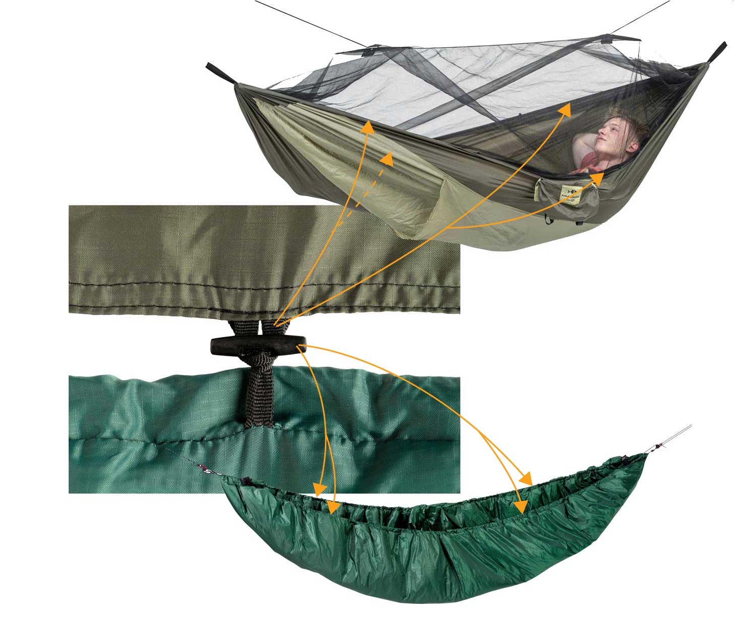 Goose Down Underquilt AMAZONAS ultra light